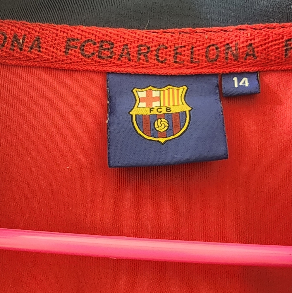 FC Barcelona Red‎ and Blue Athletic Jacket with Embroidered Crest - Picture 2 of 7